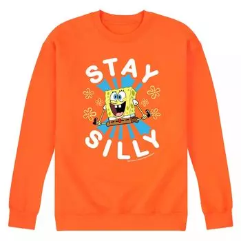 Мужской свитшот Stay Silly с Губкой Бобом Квадратные Штаны Licensed Character