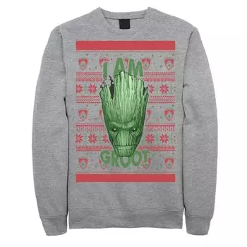 Мужской свитшот «Стражи Галактики I AM GROOT» Marvel