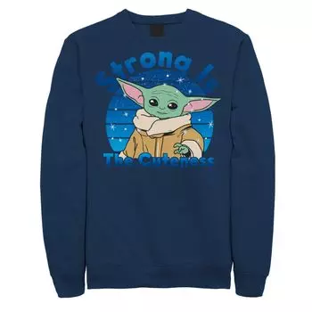 Мужской свитшот The Mandalorian The Child Strong Is The Cuteness Star Wars