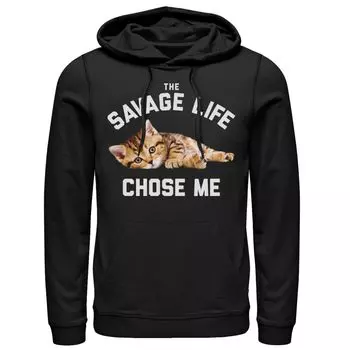 Мужской свитшот The Savage Life Cose Me Cat Humor Licensed Character
