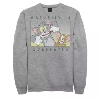 Мужской свитшот Tom And Jerry с портретной вставкой Goofy Is Overrated Licensed Character