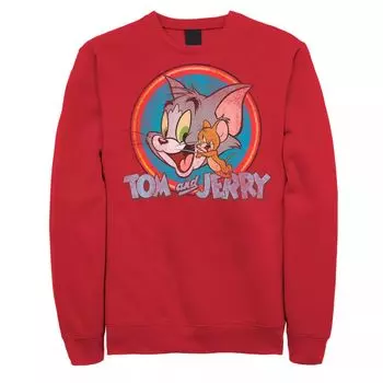 Мужской свитшот Tom And Jerry Smiley Friends Licensed Character