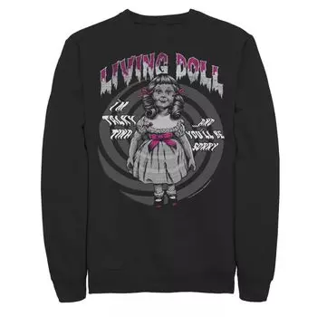 Мужской свитшот Twilight Zone Living Doll Talky Tina Creepy Licensed Character