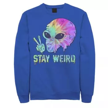 Мужской свитшот Tye Dye Alien Peace Stay Weird Licensed Character