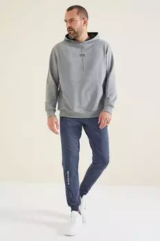 Мужской свитшот удобной формы Grant Grey Melange AIR JONES