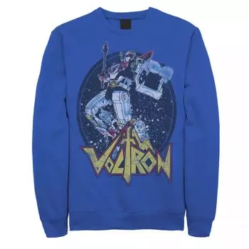 Мужской свитшот Voltron: Retro Defender с разноцветным боевым мечом Licensed Character