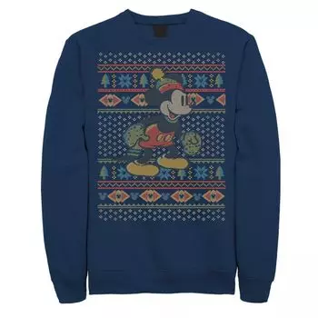 Мужской свитшот в рождественском стиле с Микки Маусом и Микки Маусом Licensed Character