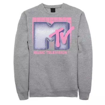 Мужской свитшот в сетку с логотипом MTV Music Television в стиле 80-х Licensed Character