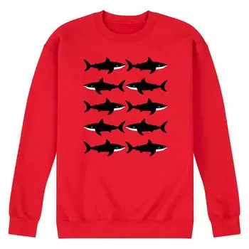 Мужской свитшот в сетку Shark Grid Licensed Character