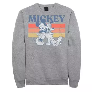 Мужской свитшот в стиле ретро Disney Mickey And Friends Mickey And Pluto Licensed Character