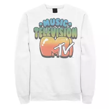 Мужской свитшот в стиле шрифта с логотипом MTV Bubble Balloon Licensed Character