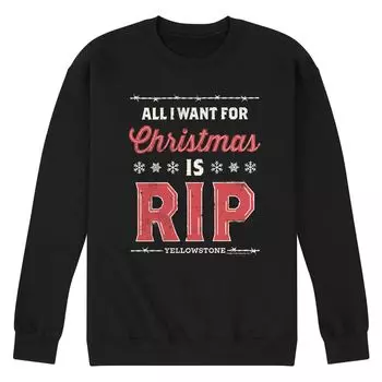 Мужской свитшот Yellowstone All I Want For Christmas — это рваный свитшот Licensed Character