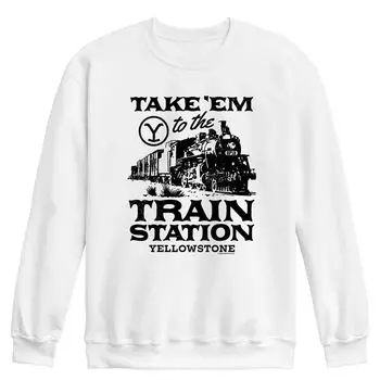 Мужской свитшот Yellowstone Train Station Licensed Character
