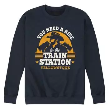 Мужской свитшот Yellowstone Train Station Licensed Character