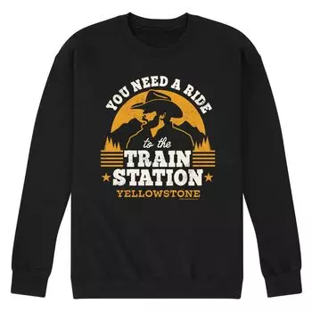 Мужской свитшот Yellowstone Train Station Licensed Character