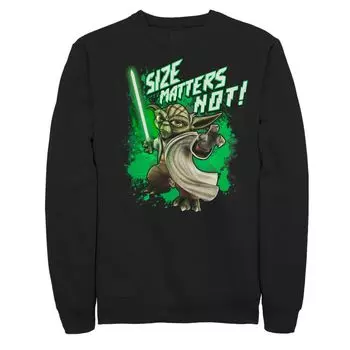 Мужской свитшот Yoda «Звёздные войны: Войны клонов» с изображением Йоды. Размер имеет значение, а не свитшот Licensed Character