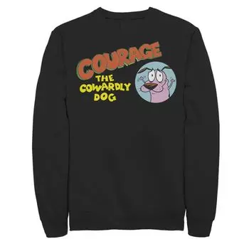 Мужской свитшот зеленого цвета Courage The Cowardly Dog Abduction Licensed Character
