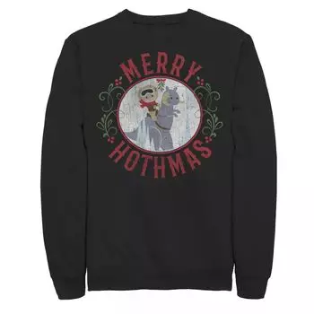 Мужской свитшот «Звездные войны» «Merry Hothmas» Star Wars, черный