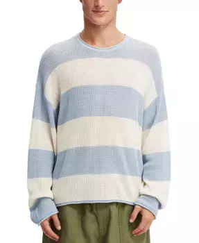 Мужской свободный летний вязаный свитер COTTON ON, синий