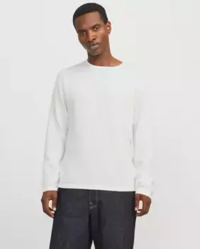 Мужской свободный трикотажный свитер с длинными рукавами Jack & Jones, оранжевый