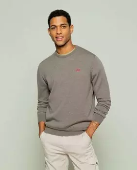 Мужской темно-серый свитер с круглым вырезом Scotta 1985