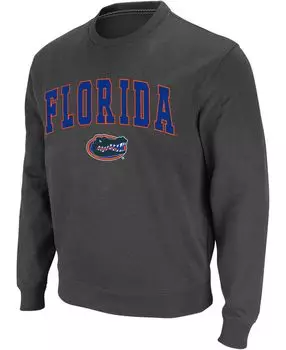 Мужской темно-серый свитшот с круглым вырезом и логотипом Florida Gators Arch Colosseum