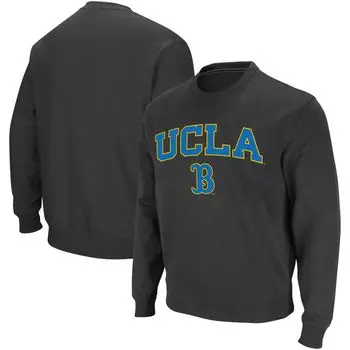 Мужской темно-серый свитшот с круглым вырезом UCLA Bruins Arch & Logo Colosseum