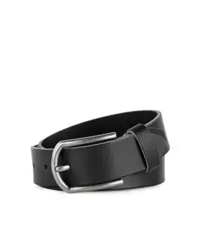 Мужской темно-синий кожаный ремень Jaslen, темно-синий