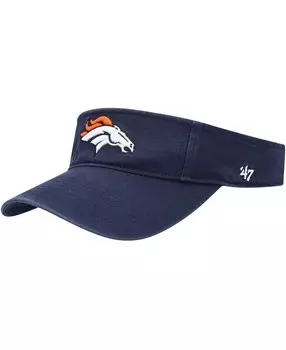 Мужской темно-синий козырек Denver Broncos Clean Up '47 Brand