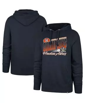 Мужской темно-синий пуловер с капюшоном Houston Astros World Series Champions 2022 Headline '47 Brand