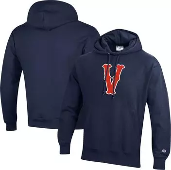 Мужской темно-синий пуловер с капюшоном и логотипом Virginia Cavaliers Vault обратного переплетения Champion