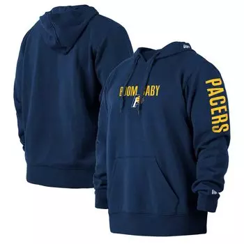 Мужской темно-синий пуловер с капюшоном Indiana Pacers 2021/22 City Edition Big & Tall New Era