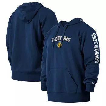 Мужской темно-синий пуловер с капюшоном Memphis Grizzlies 2021/22 City Edition Big & Tall New Era