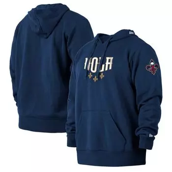 Мужской темно-синий пуловер с капюшоном New Orleans Pelicans 2021/22 City Edition Big & Tall New Era