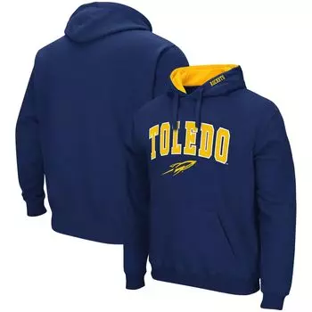 Мужской темно-синий пуловер с капюшоном Toledo Rockets Arch и Logo Colosseum