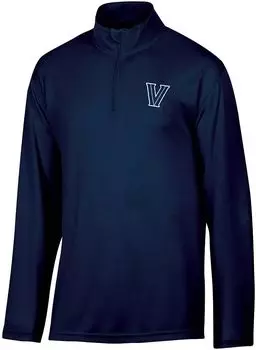 Мужской темно-синий пуловер с молнией 1/4 Champion Villanova Wildcats