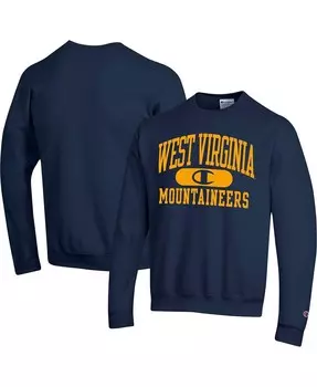 Мужской темно-синий свитшот West Virginia Mountaineers Arch Pill Champion