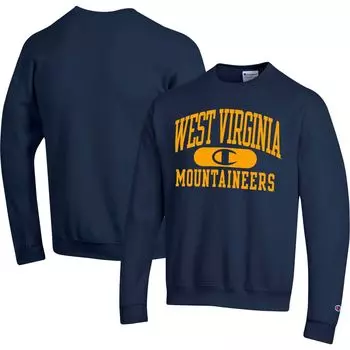 Мужской темно-синий свитшот West Virginia Mountaineers Arch Pill Champion