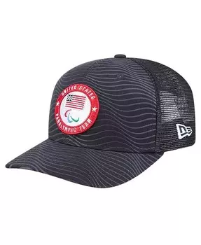 Мужской темно-синий U . Регулируемая кепка Paralympics Waves 9SEVENTY с эластичными кнопками New Era, синий