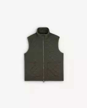 Мужской теплый жилет с высоким воротником и застежкой-молнией Scalpers, цвет Kaki