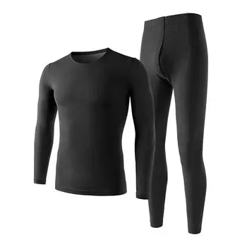 Мужской термобелье WHITE HOT, Черный +270 г плотная однотонная черная майка