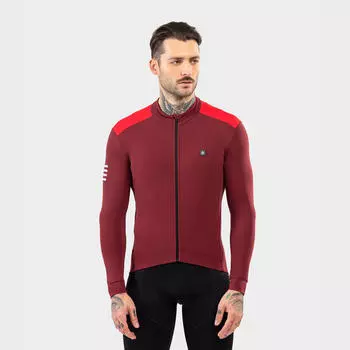 Мужской термовелокомбинезон М4 Эшелон SIROKO, бордо / красный