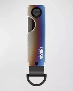 Мужской титановый металлический футляр для ключей The Ridge, цвет Burnt Titanium