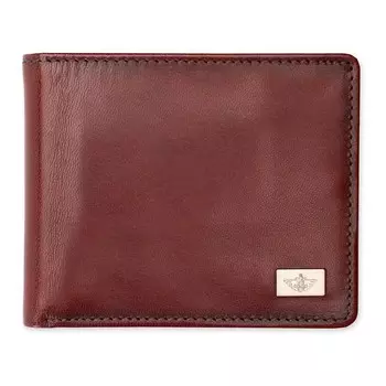 Мужской тонкий складной кошелек Dockers из гладкой кожи с блокировкой RFID, цвет Cognac
