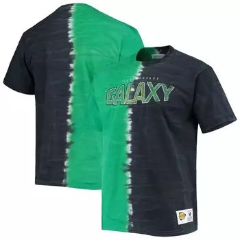 Мужской топ Mitchell & Ness Green LA Galaxy с вертикальным принтом тай-дай
