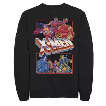 Мужской топ с флисовым рисунком и вставками для групповых снимков X-Mens Arcade Персонажи Licensed Character