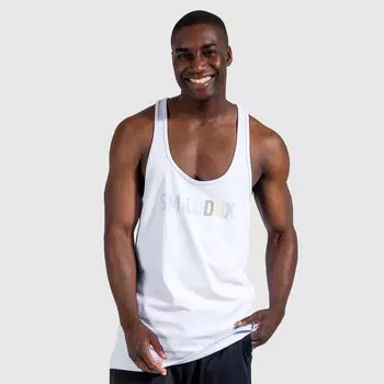 Мужской топ-стрингер Branson белый для спорта и отдыха SMILODOX, цвет weiss