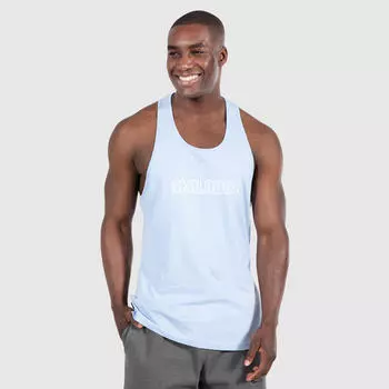 Мужской топ-стрингер Kelvin светло-синий для спорта и отдыха. SMILODOX, цвет blau