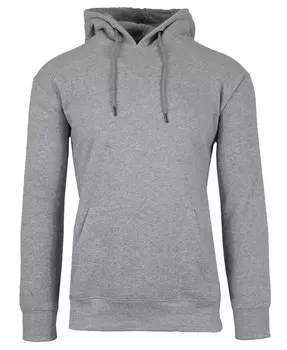 Мужской тяжелый пуловер с капюшоном на флисовой подкладке Galaxy By Harvic, серый