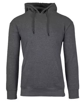 Мужской тяжелый пуловер с капюшоном на флисовой подкладке Galaxy By Harvic, серый